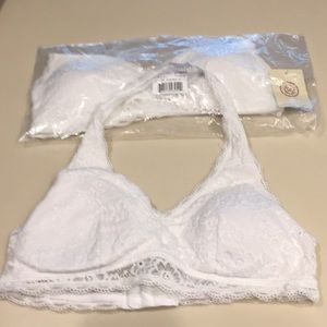 Lace Halter Bras size M, bundle of 2